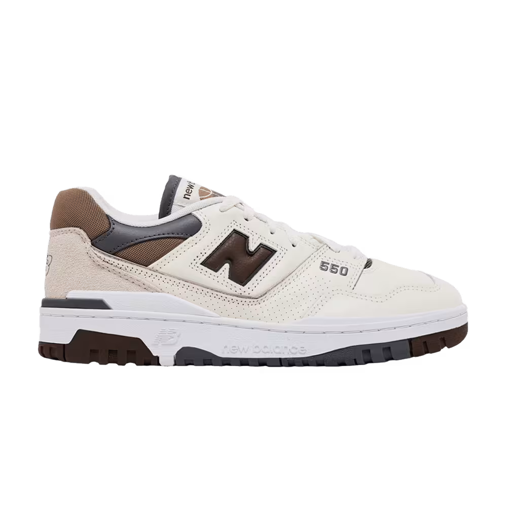 New Balance 550 Sea Salt Dark Mushroom