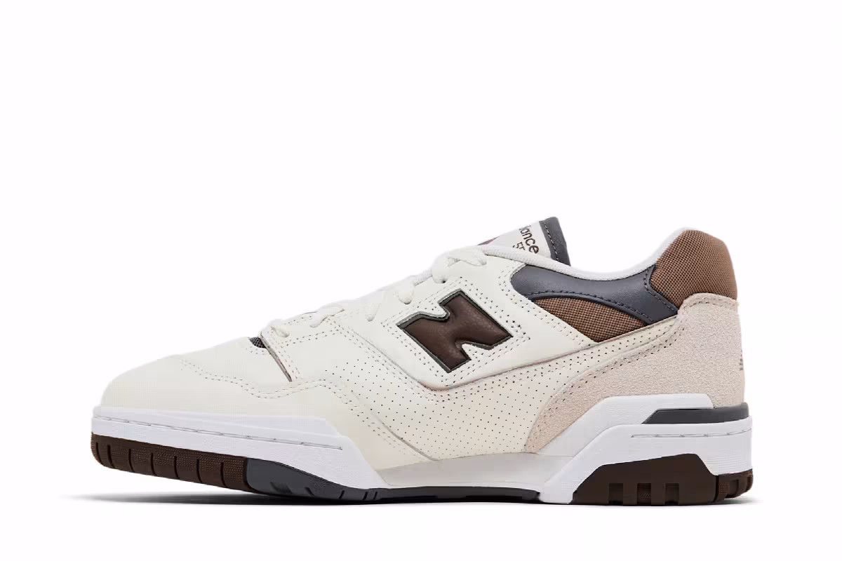 New Balance 550 Sea Salt Dark Mushroom, view 4