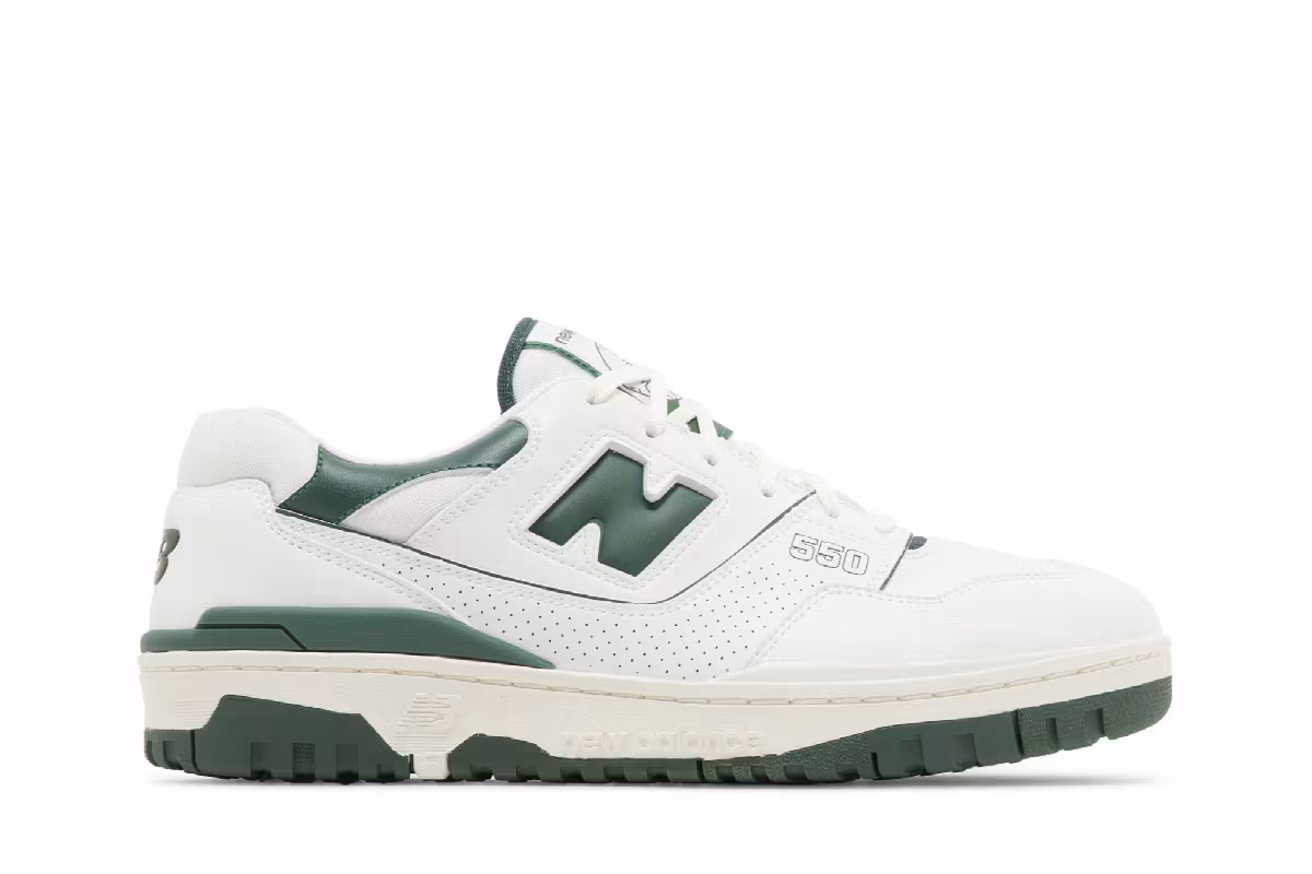 New Balance 550 Golf SL White Green, view 2