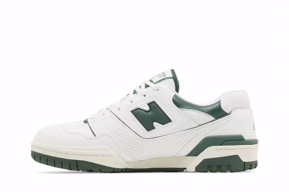 New Balance 550 Golf SL White Green, view 4