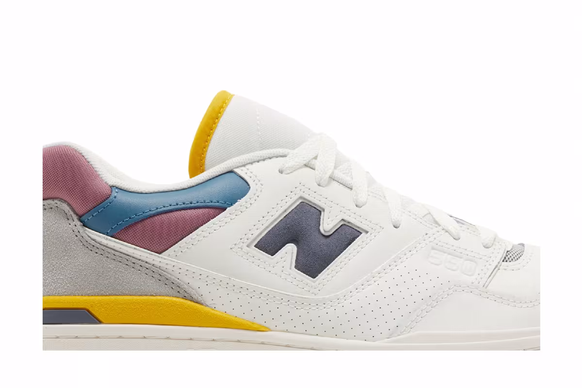 New Balance 550 Sea Salt Rosewood Lemon, view 3