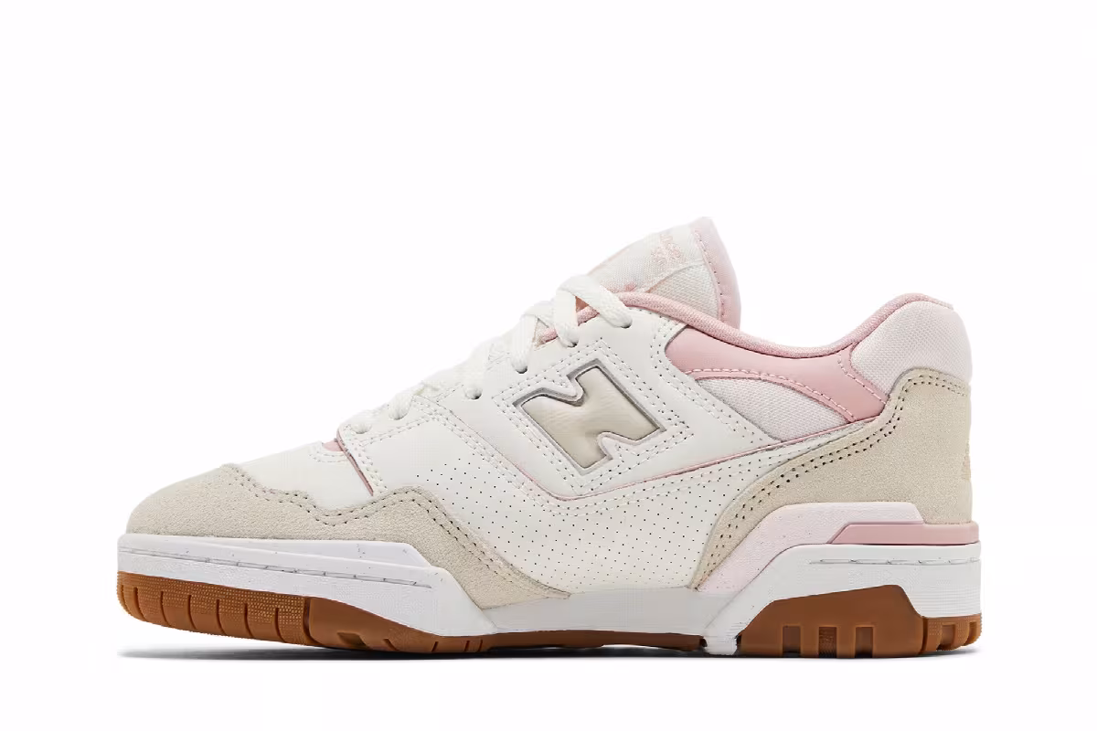 New Balance Women's 550 Sea Salt Pink Granite, view 4