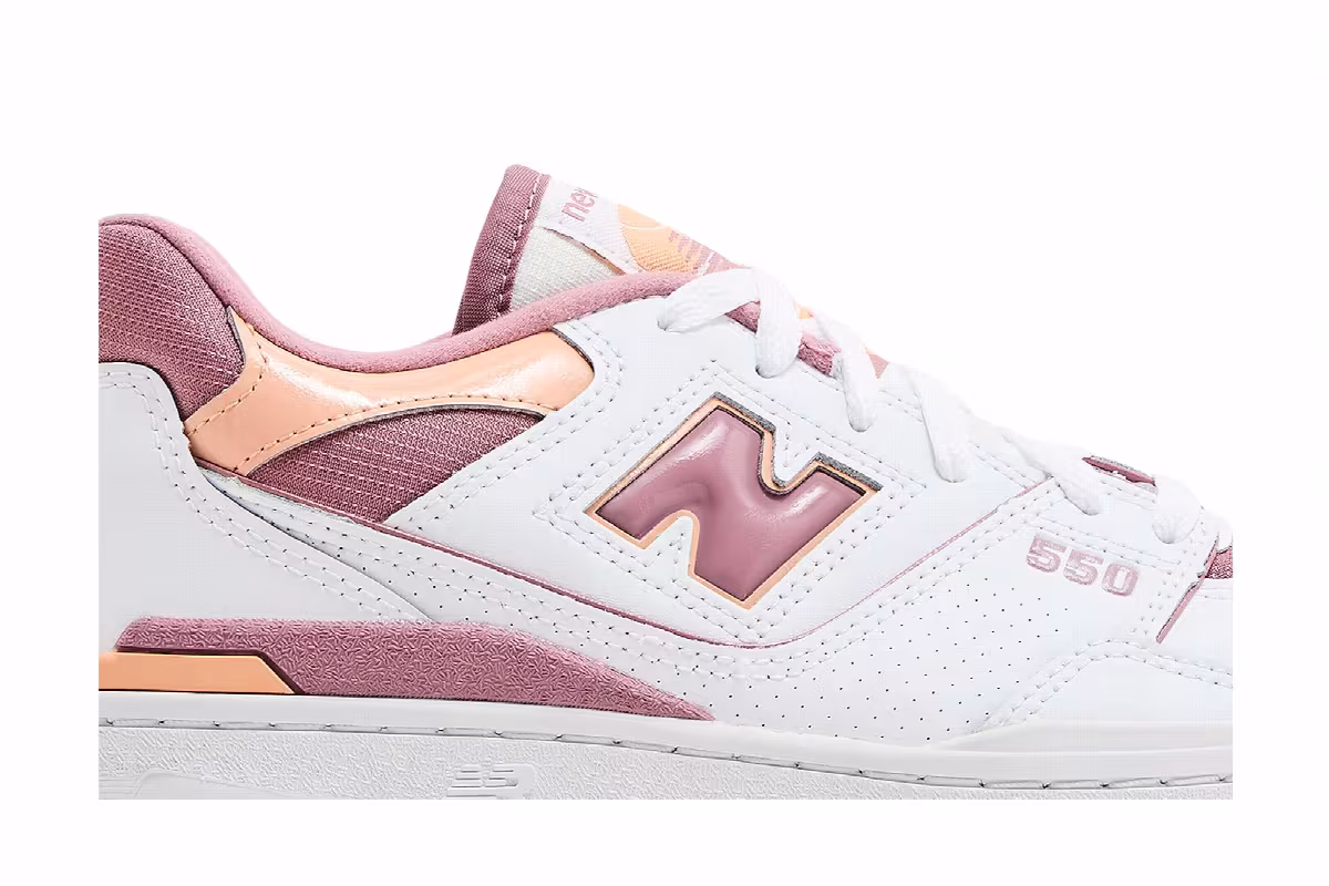 New Balance Women's 550 Rosewood Hazy Peach, view 3