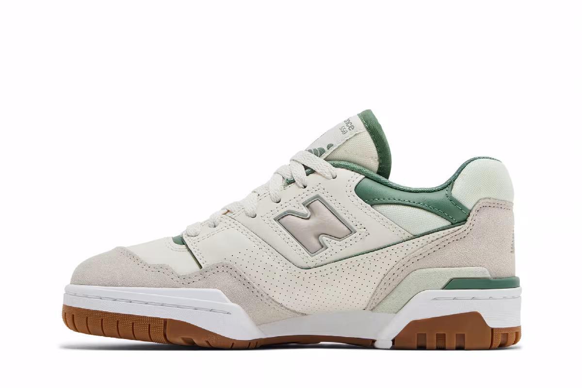 New Balance Women's 550 Linen Natural Mint, view 4