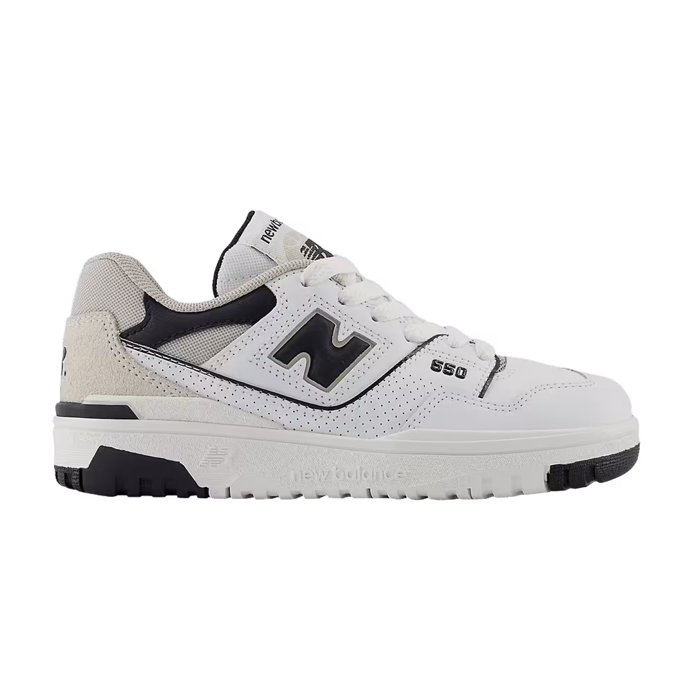 New Balance 550 Little Kid White Black Grey