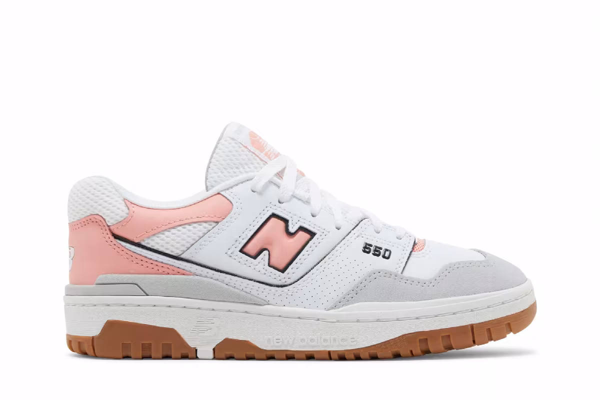 New Balance 550 Big Kid Brighton Grey Omega Pink, view 2