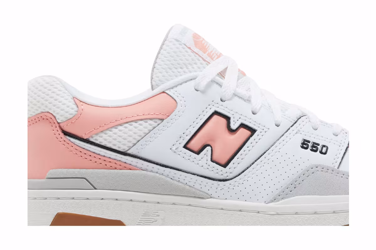 New Balance 550 Big Kid Brighton Grey Omega Pink, view 3