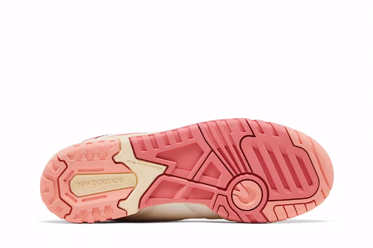 New Balance 550 Big Kid Desert Pink Sea Salt, view 5