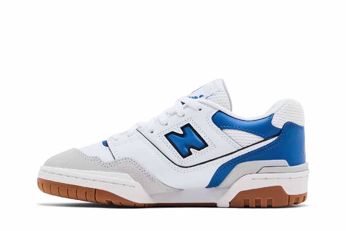 New Balance 550 Big Kid Brighton Grey Blue Agate, view 4