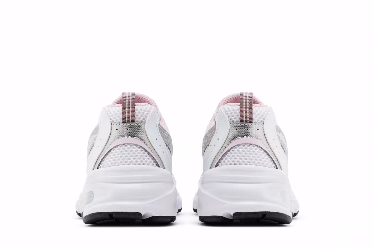 New Balance 530 Big Kid White Mid Century Pink, view 7