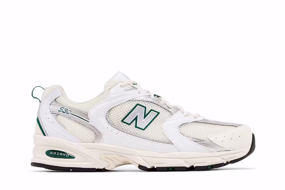 New Balance 530 Sea Salt Marsh Green, view 2