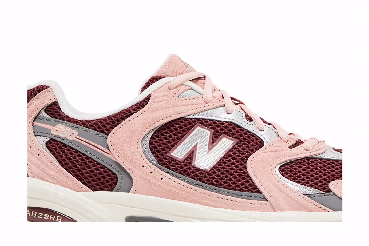 New Balance 530 Pink Moon Washed Burgundy, view 3