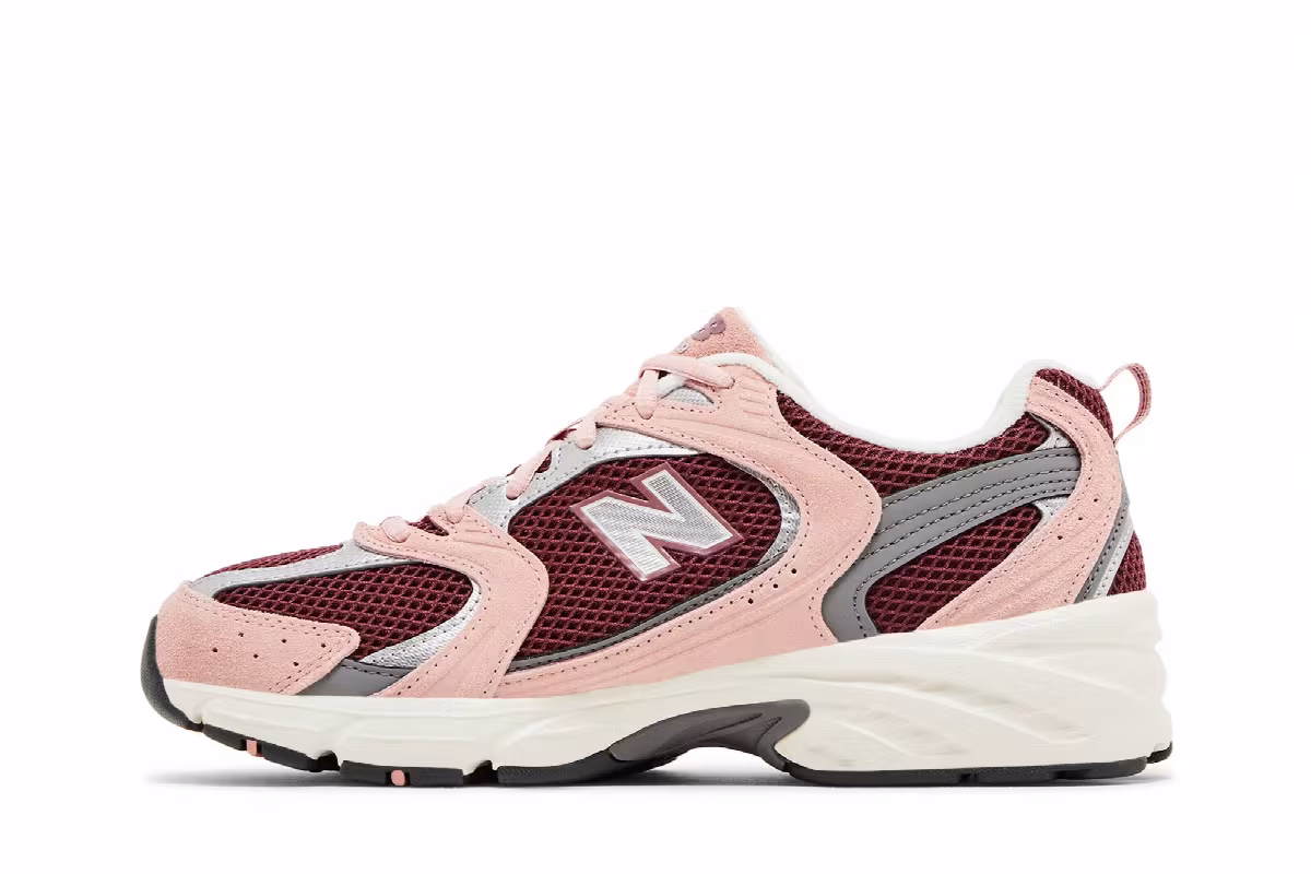 New Balance 530 Pink Moon Washed Burgundy, view 4