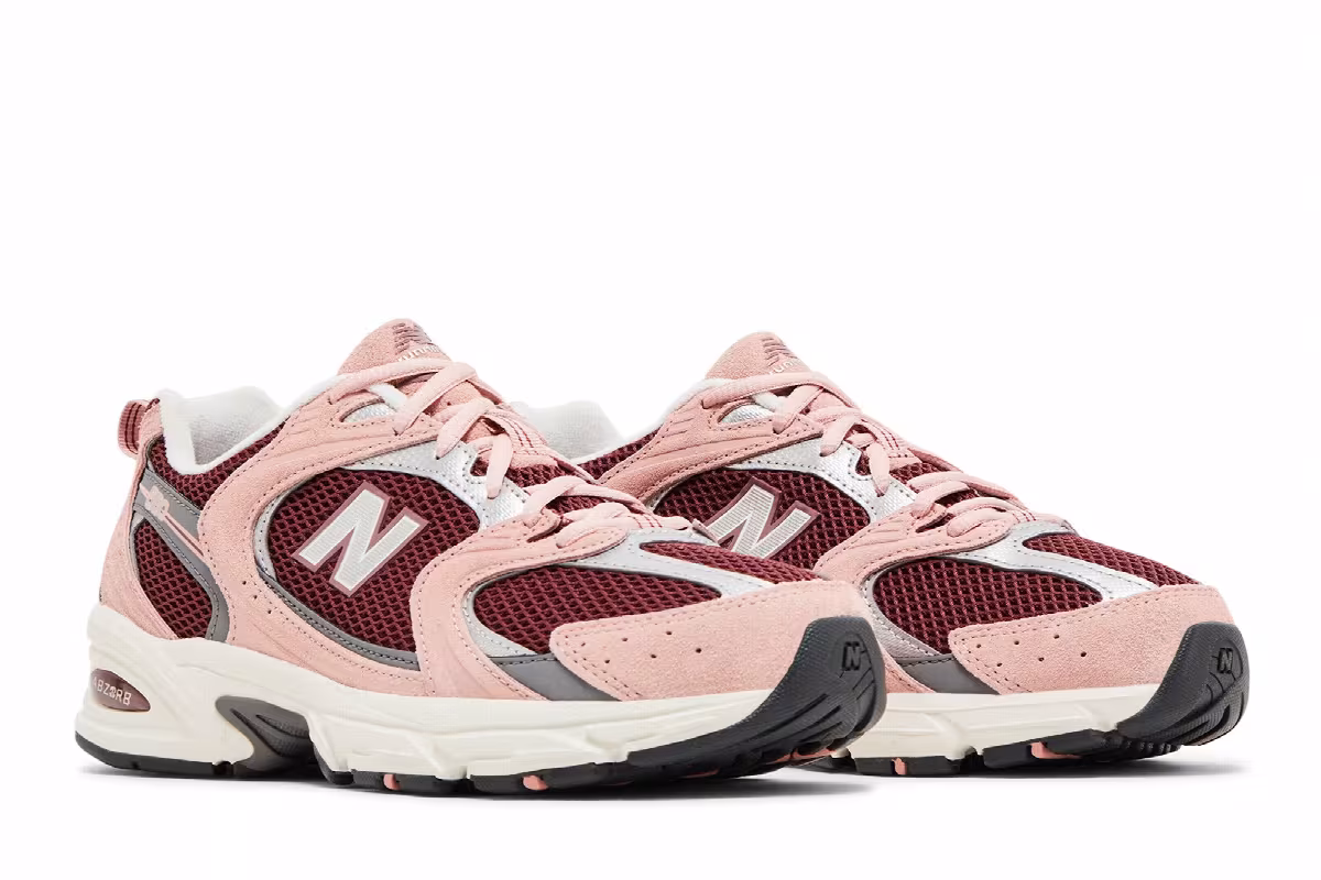 New Balance 530 Pink Moon Washed Burgundy, view 9