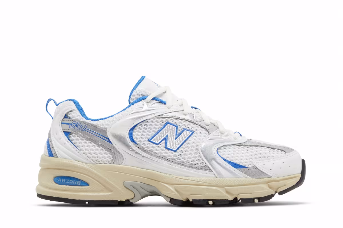 New Balance 530 White Blue Oasis, view 2