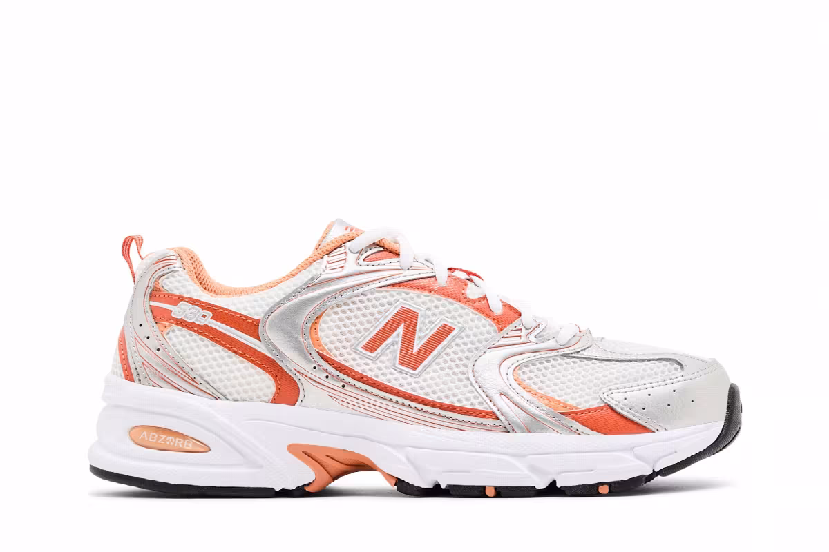 New Balance 530 Silver Metallic Infield Clay, view 2