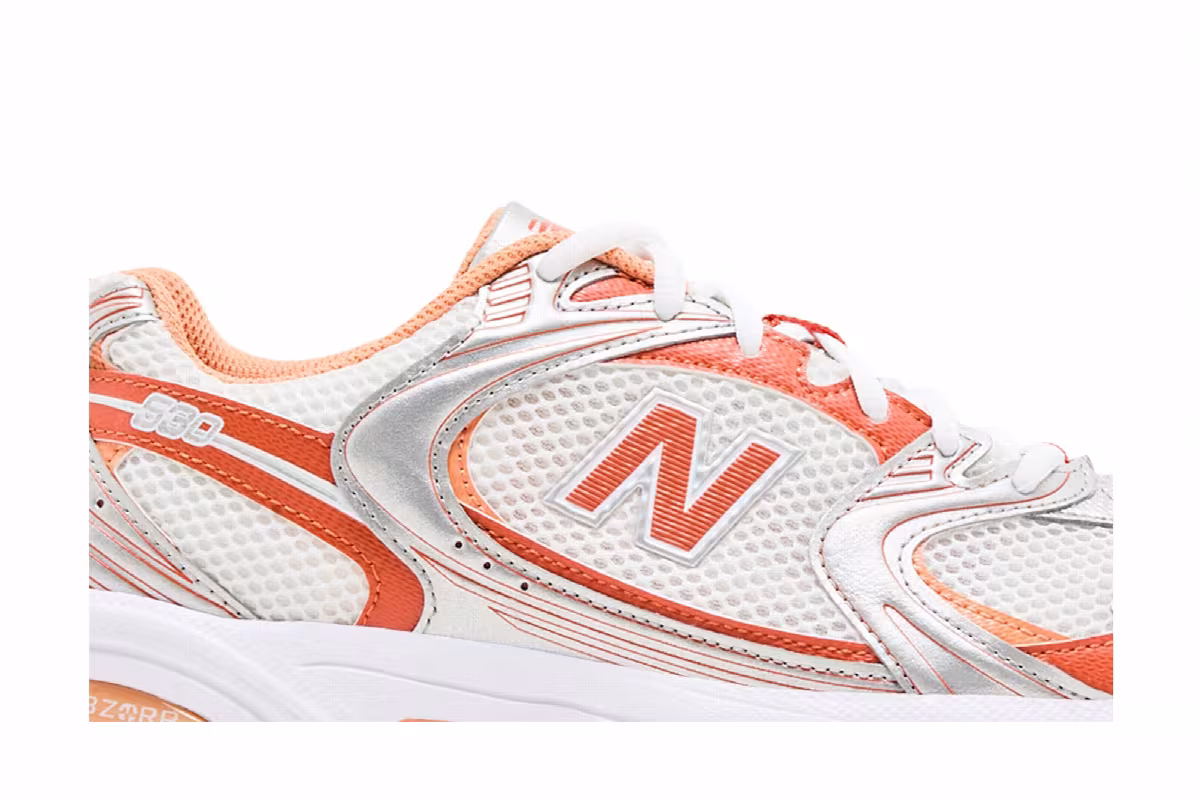 New Balance 530 Silver Metallic Infield Clay, view 3