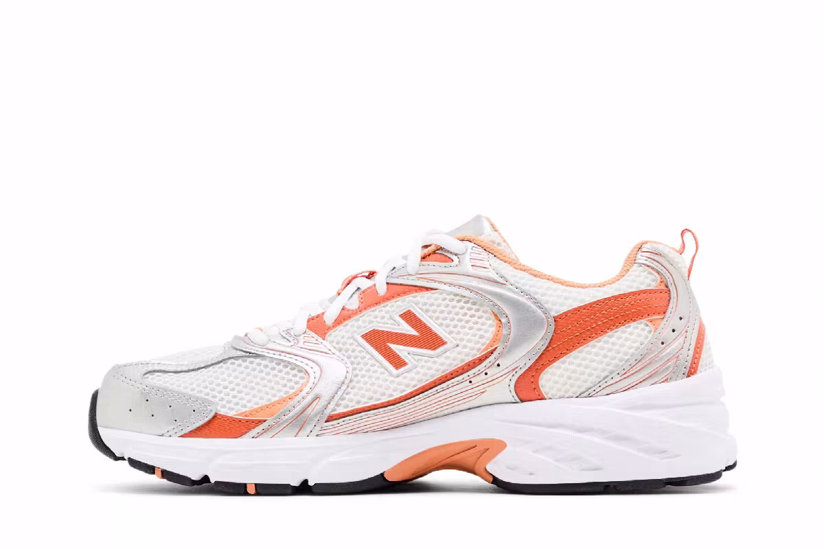 New Balance 530 Silver Metallic Infield Clay, view 4