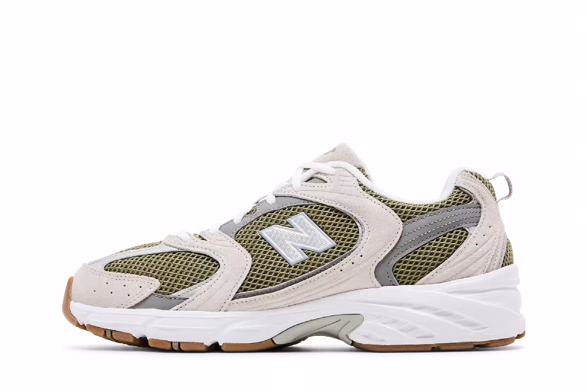 New Balance 530 Dark Olivine Moonrock, view 4