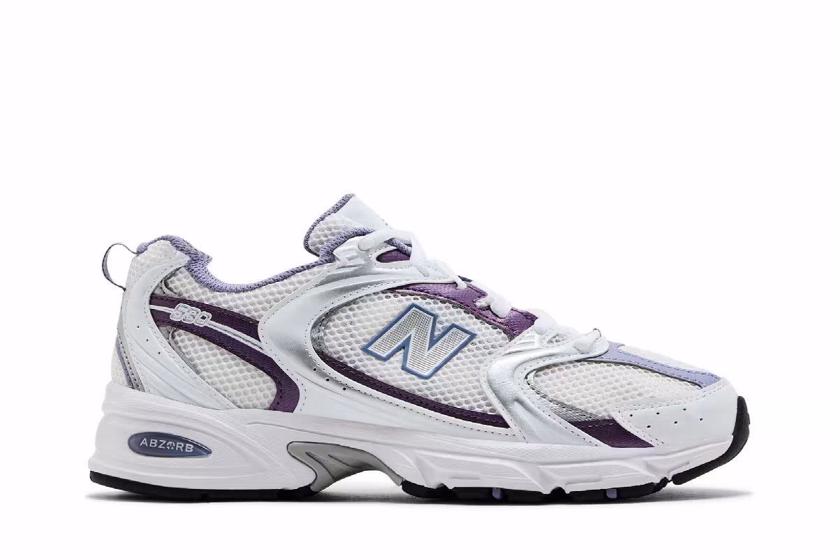 New Balance 530 White Violet, view 2