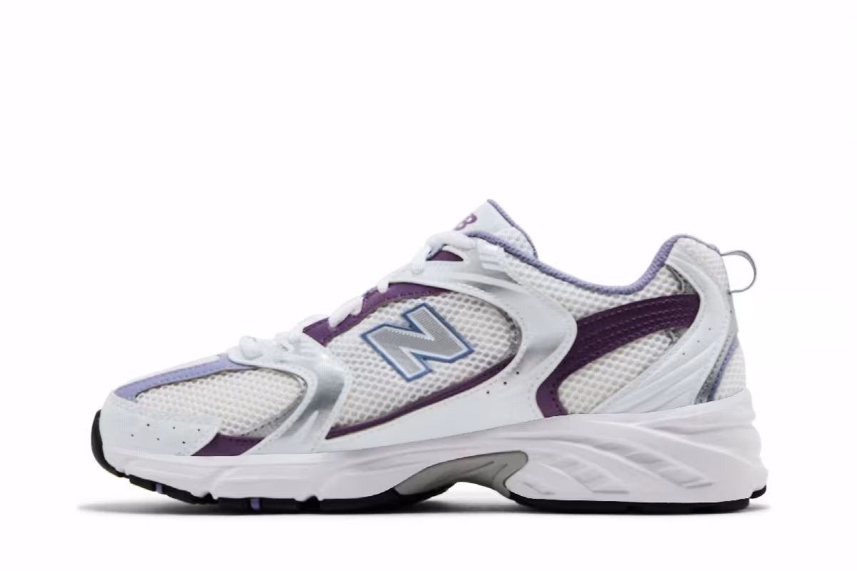 New Balance 530 White Violet, view 4