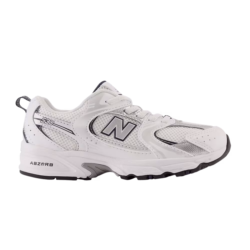 New Balance 530 Bungee Little Kid White Natural Indigo