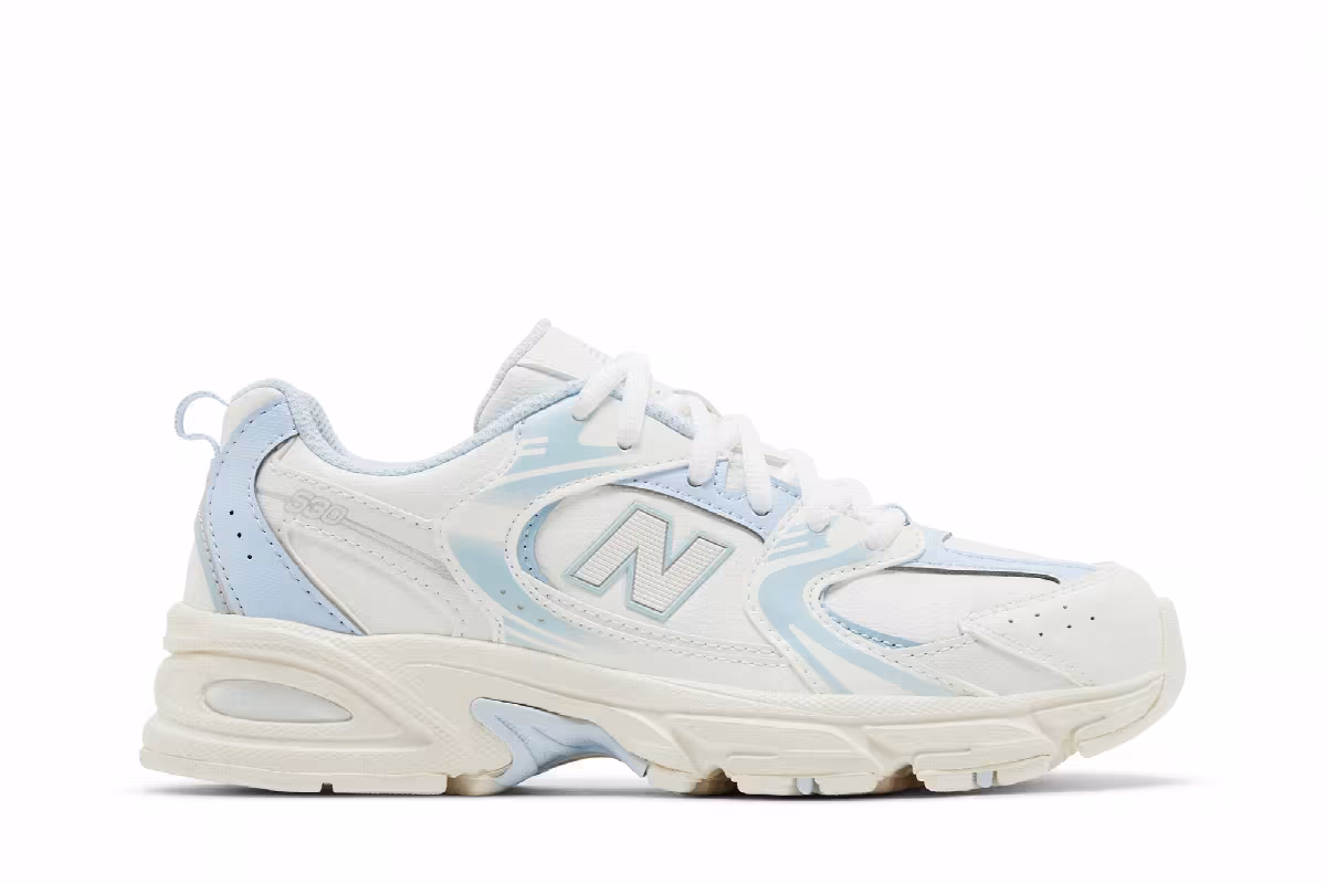 New Balance 530 Big Kid White Starlight, view 2