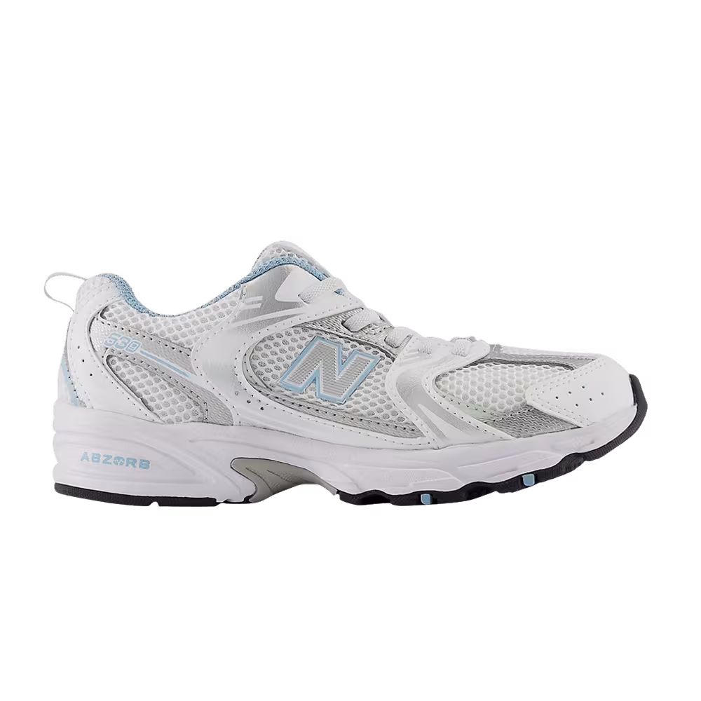 New Balance 530 Bungee Little Kid White Chrome Blue