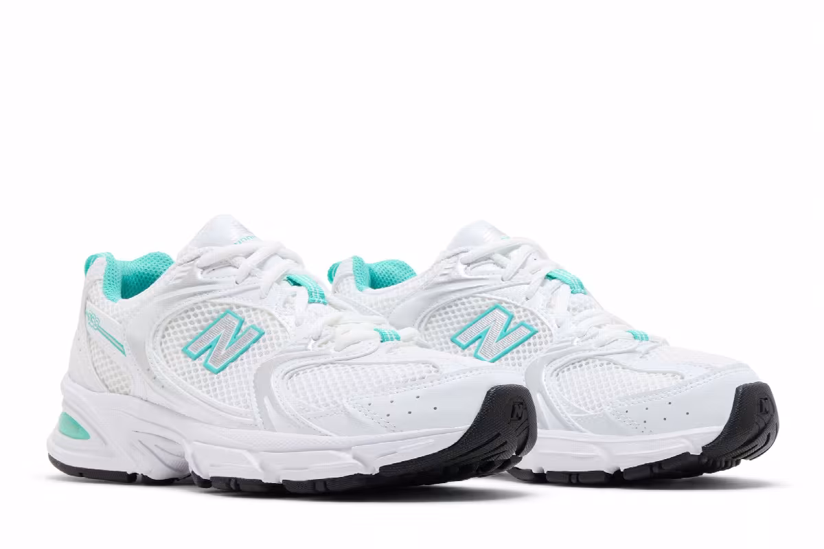 New Balance Women's 530 White Teal, view 9