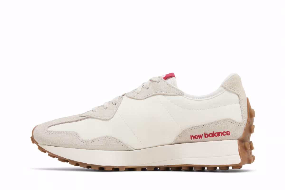 New Balance Women's 327 Moonbeam True Red, view 4