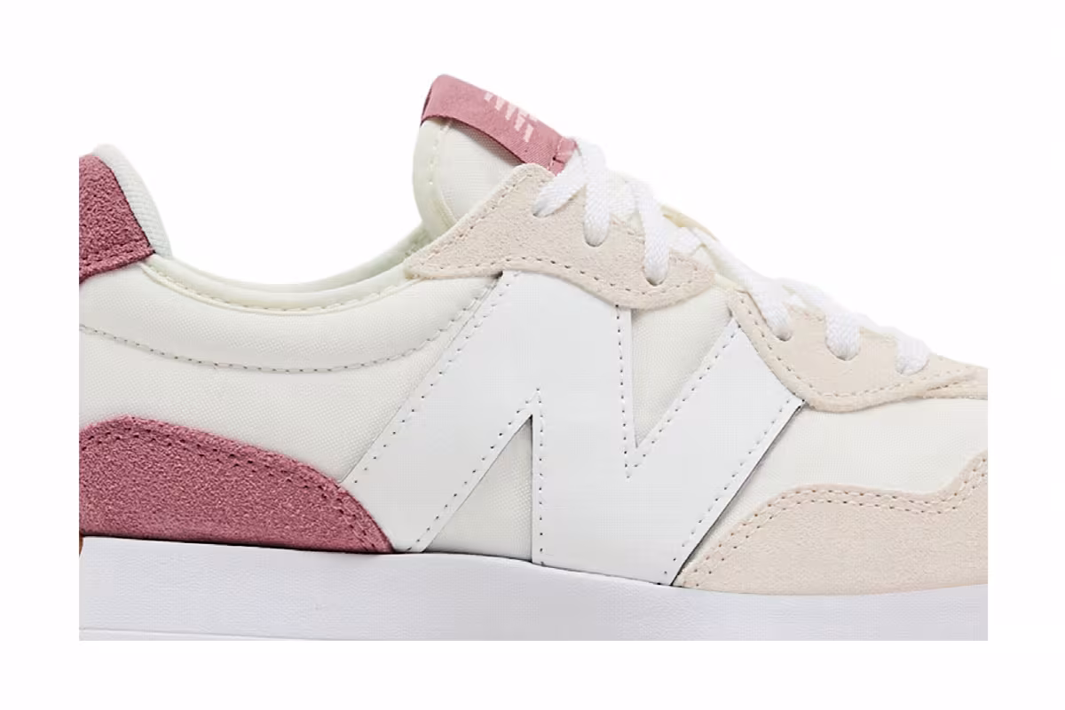 New Balance Women's 327 White Pink, view 3