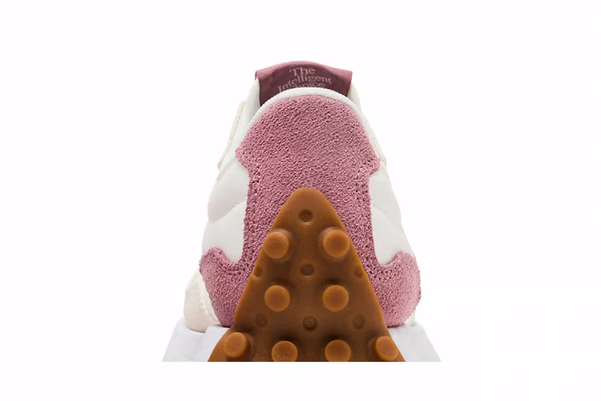 New Balance Women's 327 White Pink, view 8