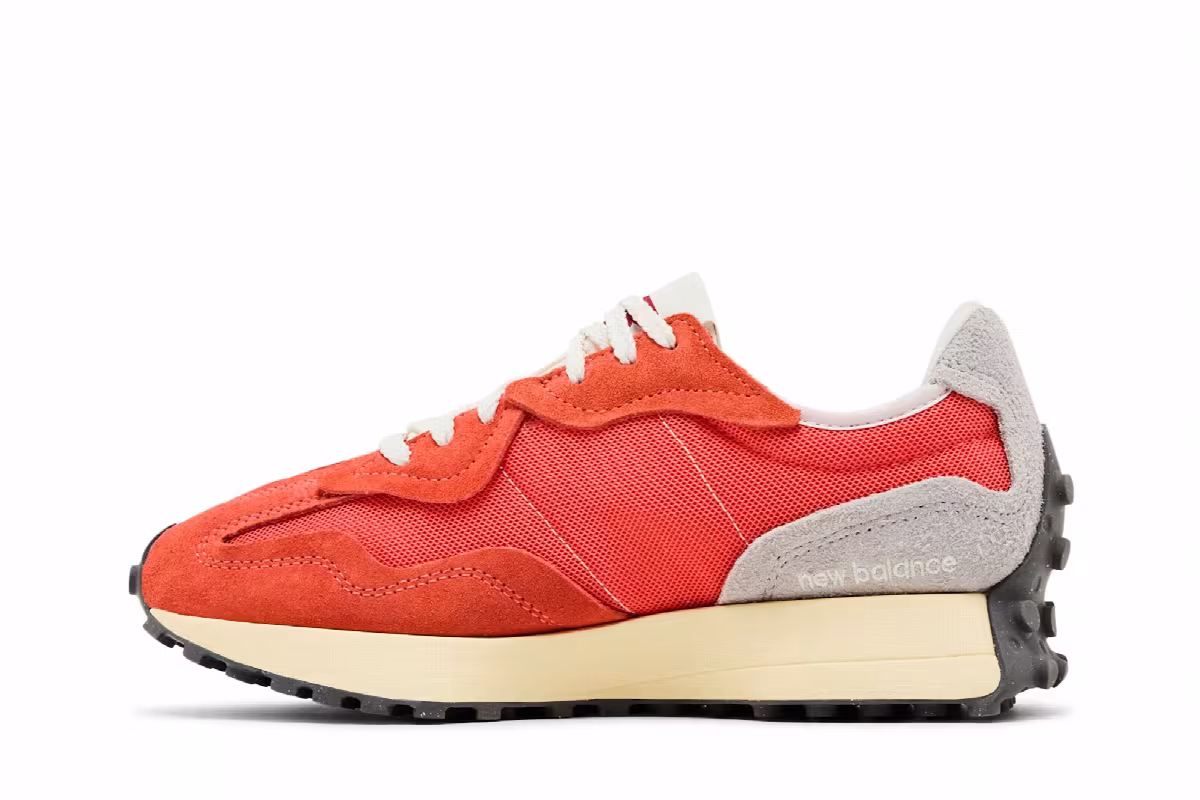 New Balance 327 Gulf Red Sun Glow, view 4