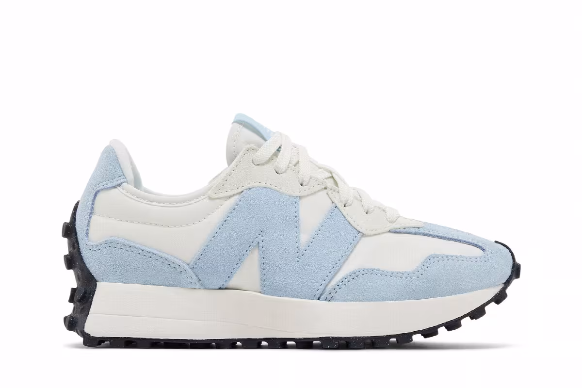 New Balance Women's 327 Light Chrome Blue, view 2