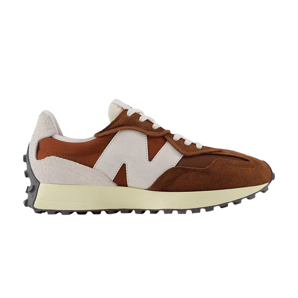 New Balance 327 Brown Beige Cracked
