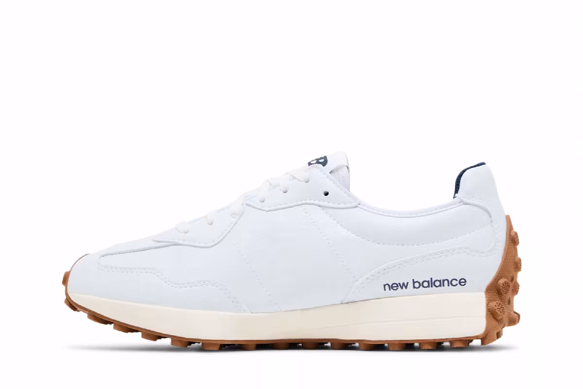 New Balance Women's 327 Golf White Gum, view 4