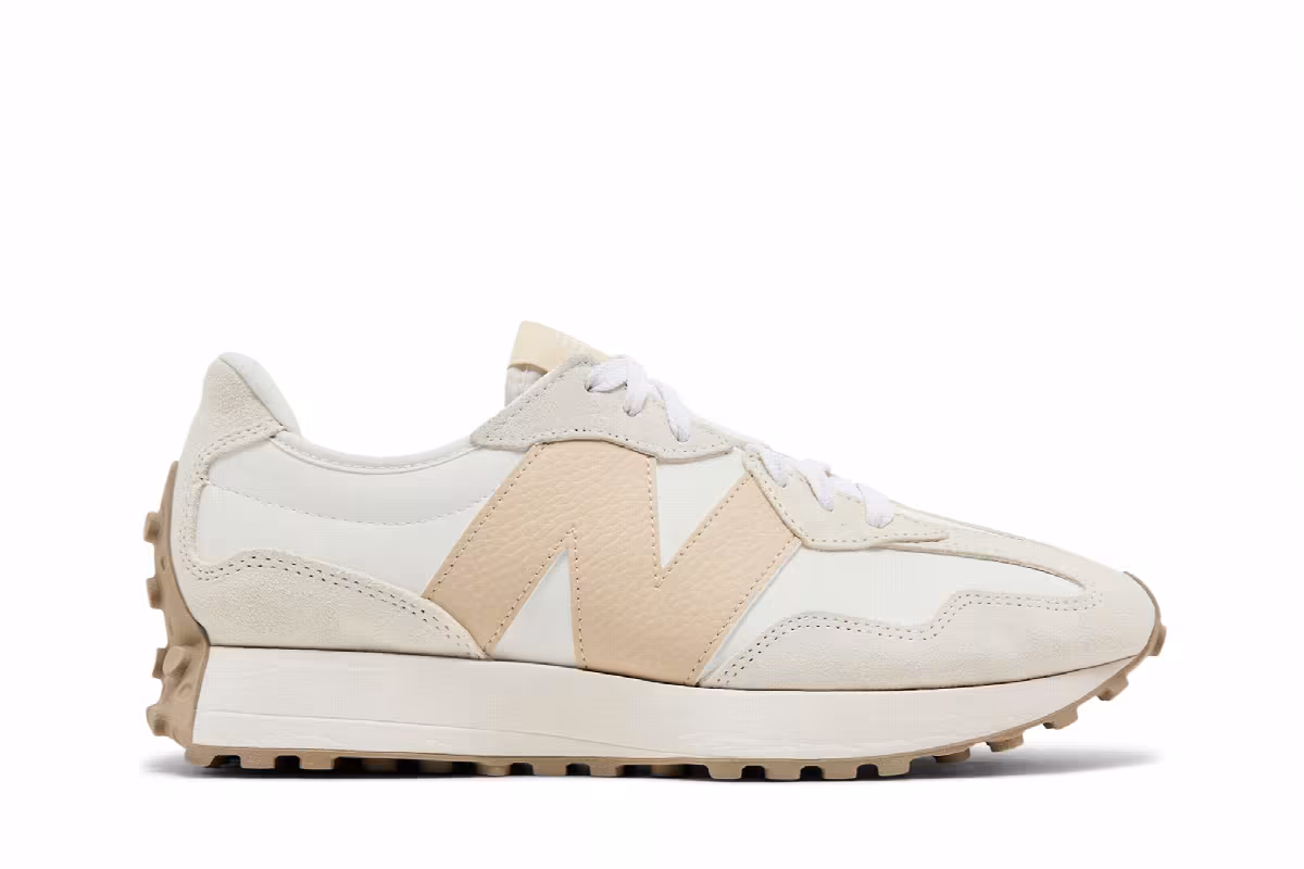 New Balance Women's 327 Sea Salt Sandstone, view 2