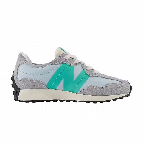 New Balance 327 Little Kid 'Aluminum Grey Cyber Jade'