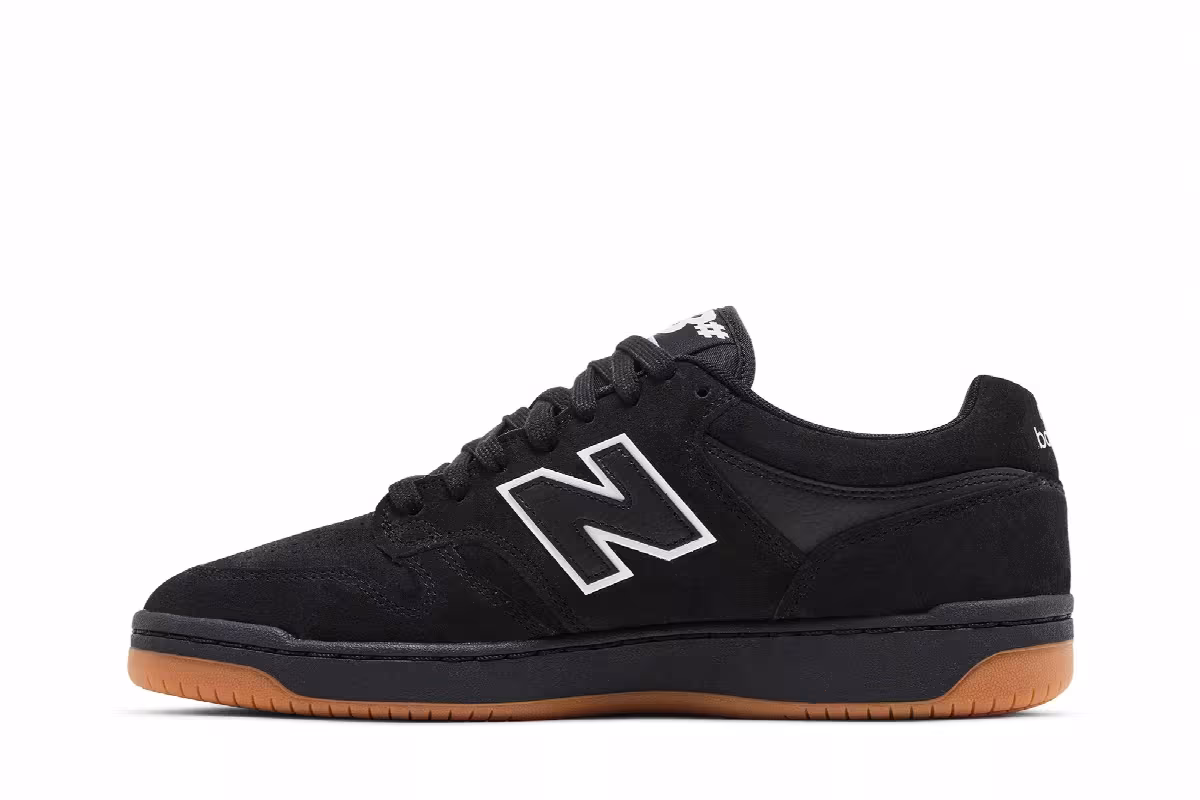 New Balance Numeric 480 Black White Gum, view 4