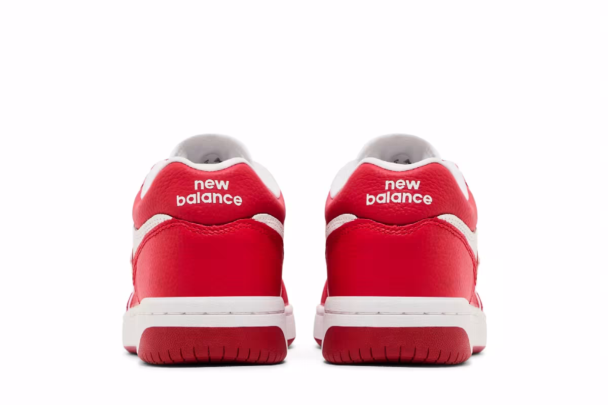 New Balance 480 Team Red White, view 7