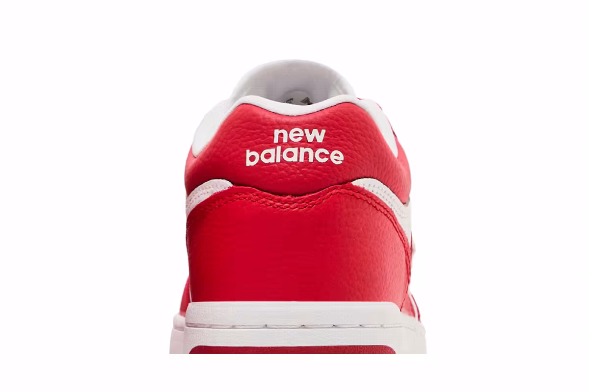 New Balance 480 Team Red White, view 8