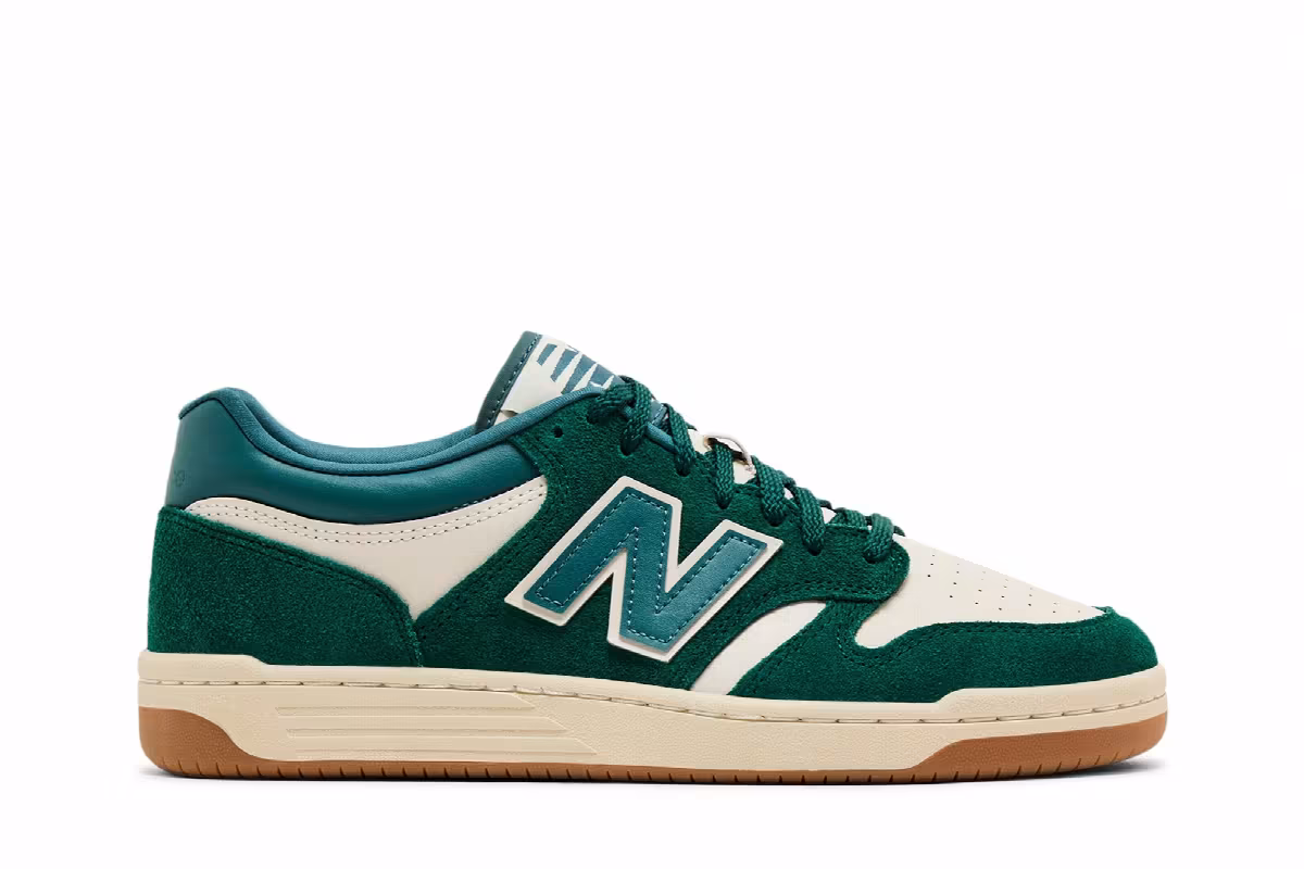 New Balance 480 Marsh Green Gum, view 2