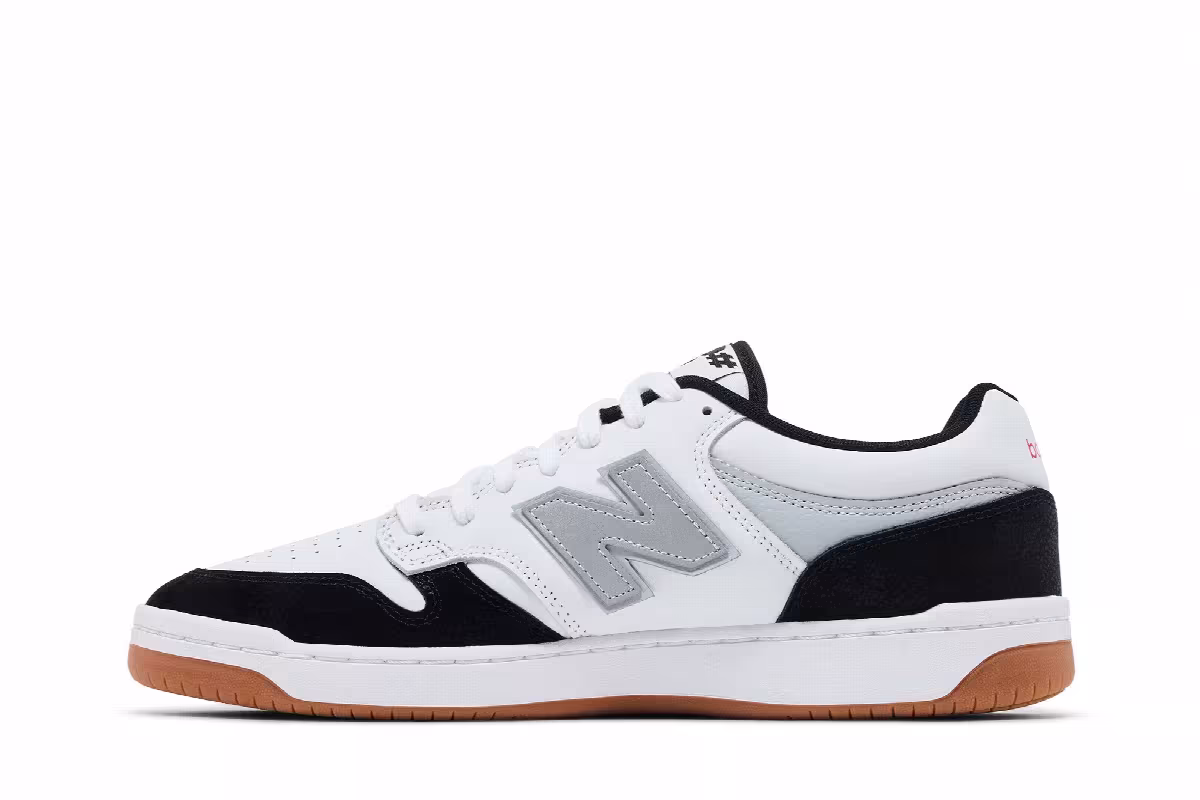 Tiago Lemos x Kawhi Leonard x New Balance Numeric 480 White Black, view 4