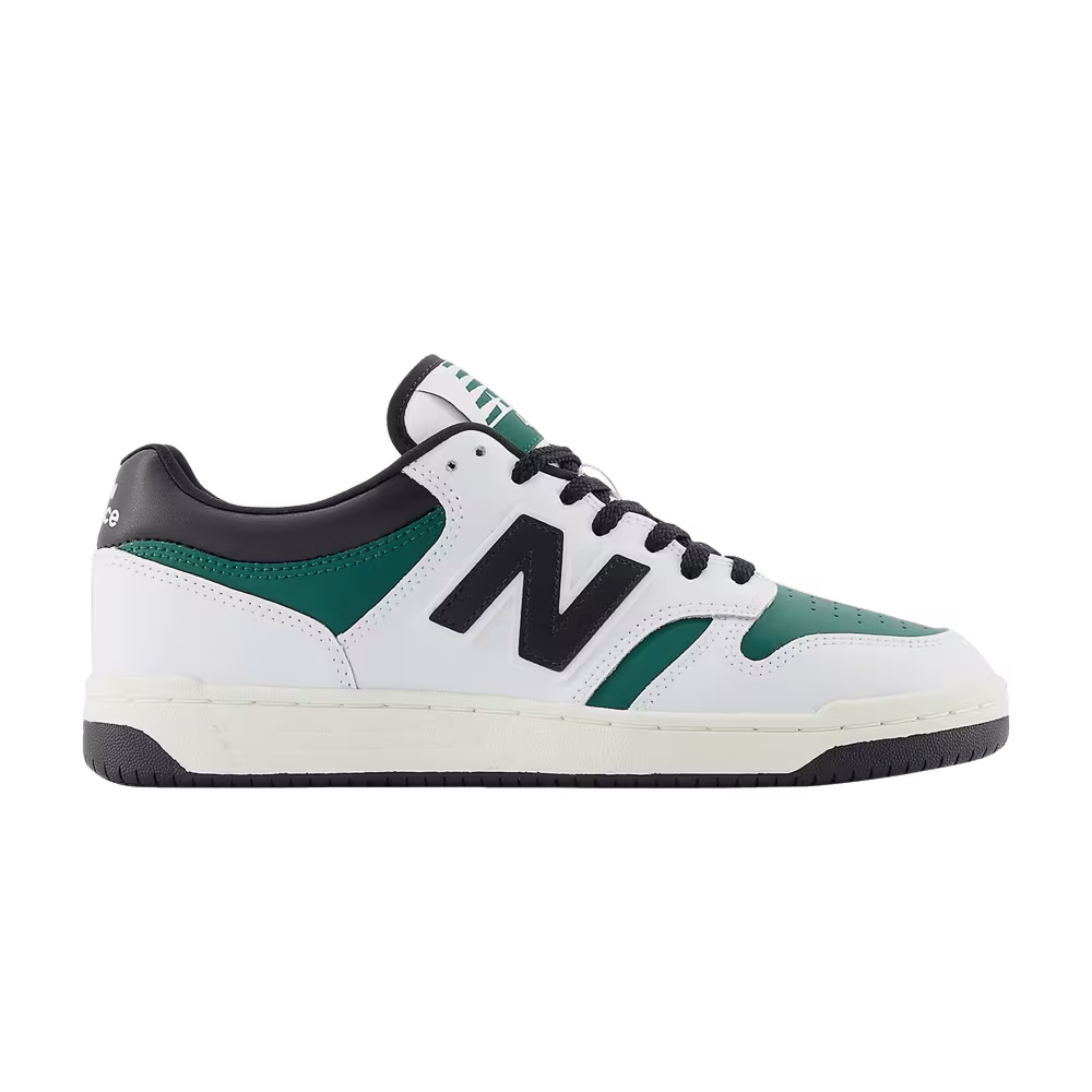 New Balance 480 White Marsh Green Black