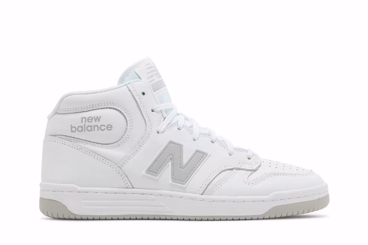 New Balance Numeric 480 High White Grey, view 2