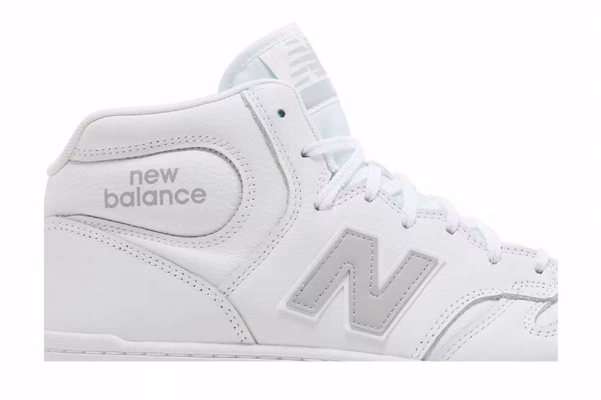 New Balance Numeric 480 High White Grey, view 3