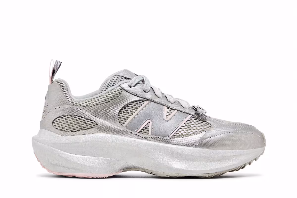 New Balance GANNI x WRPD Runner Silver Metallic Pink, view 2