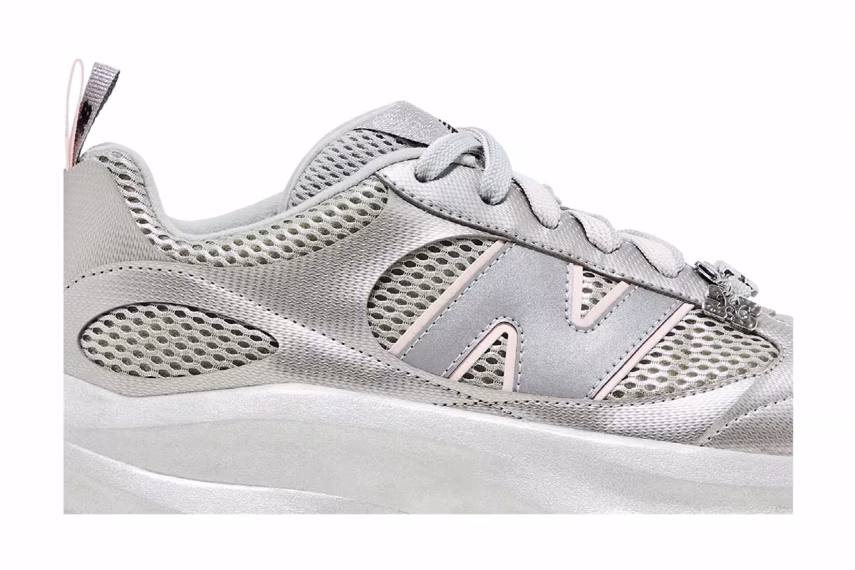 New Balance GANNI x WRPD Runner Silver Metallic Pink, view 3