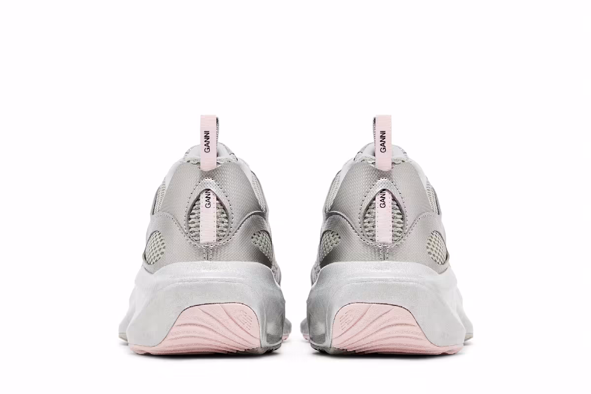New Balance GANNI x WRPD Runner Silver Metallic Pink, view 7