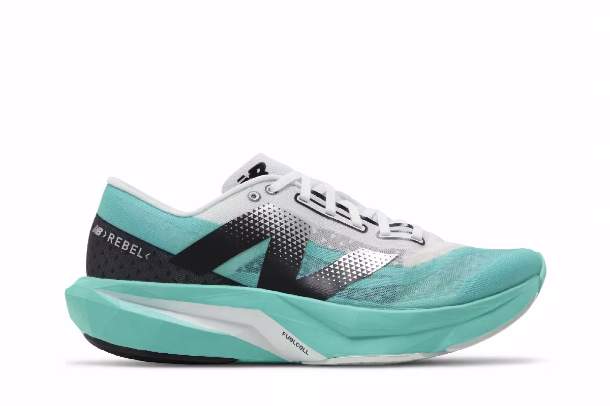 New Balance FuelCell Rebel v4 Cyber Jade, view 2